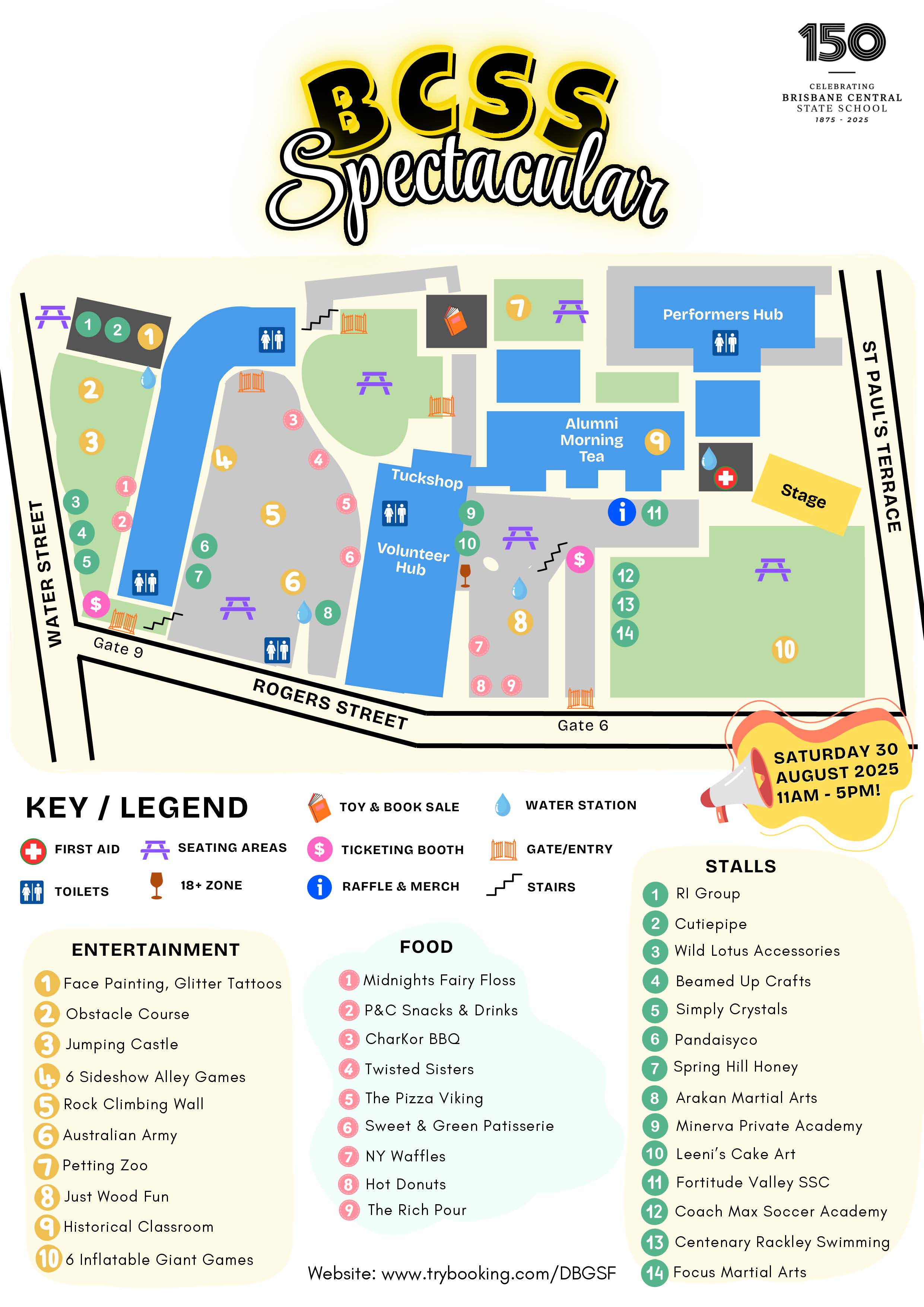 BCSS Spectacular Site Map